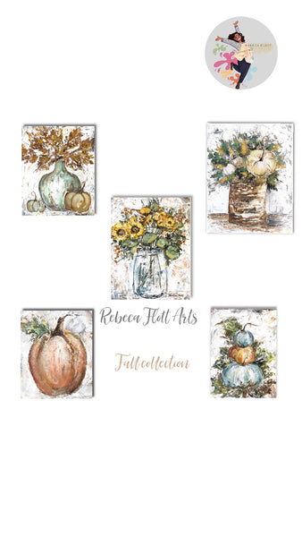 Hello Dear Fall, Original Art on Canvas