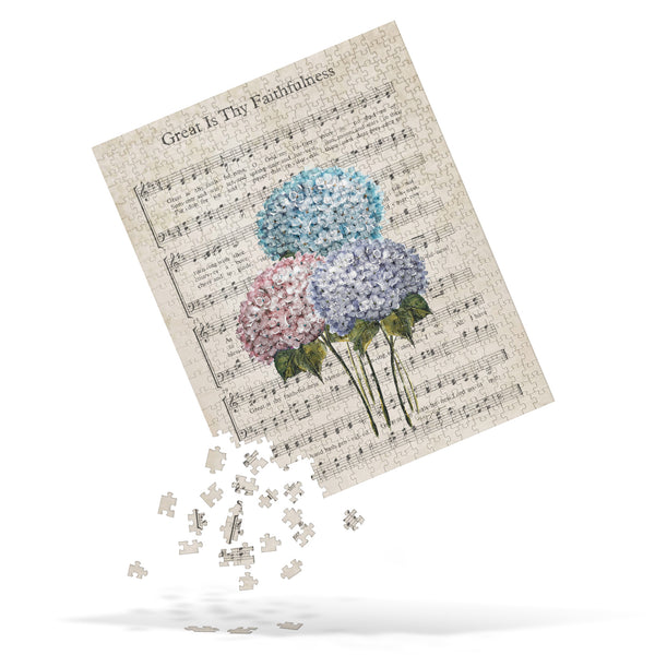 Jigsaw puzzle"Great is thy Faithfulness"by Rebeca Flott Arts