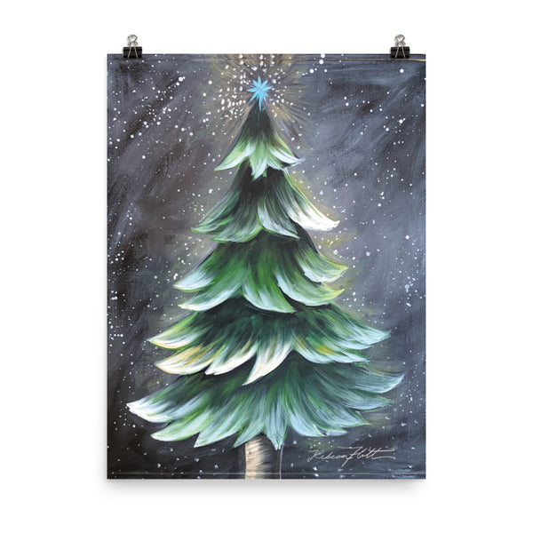 Rustic Christmas Tree by Rebeca Flott Arts