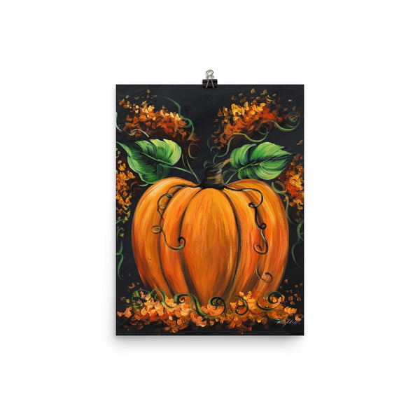 Orange Cinderella Pumpkin Print