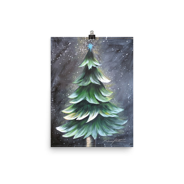 Rustic Christmas Tree by Rebeca Flott Arts