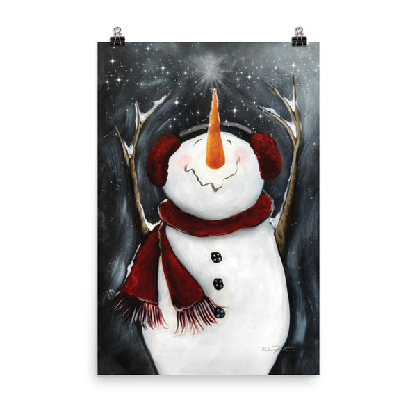Snowman Print -Wish upon the Star