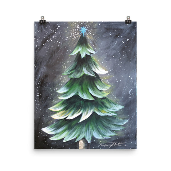 Rustic Christmas Tree by Rebeca Flott Arts