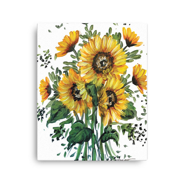 Sunflower on Canvas Rebeca Flott Arts