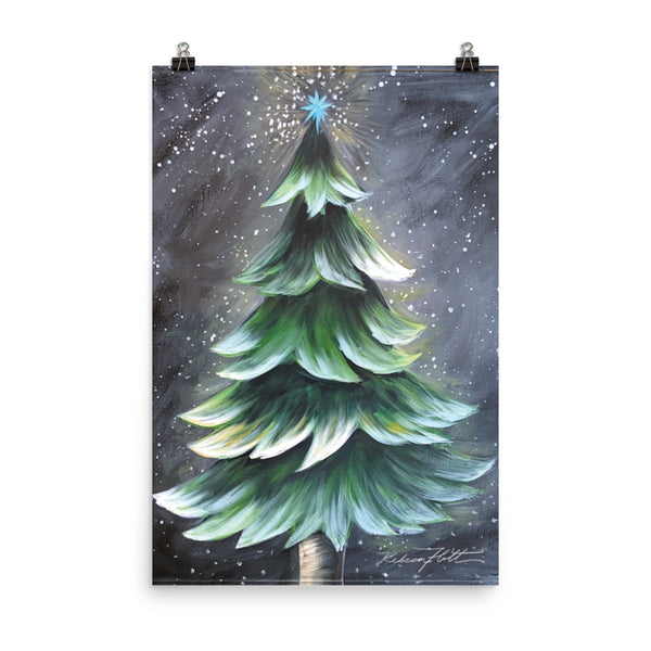 Rustic Christmas Tree by Rebeca Flott Arts