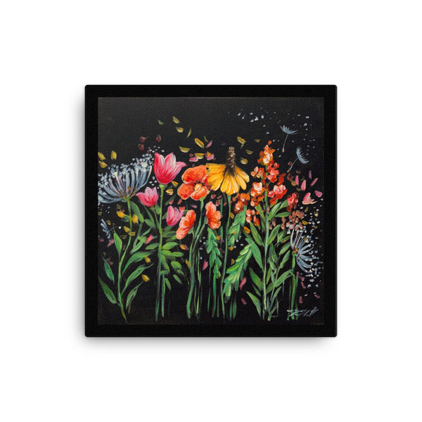 Wildflowers beautiful Canvas ready to hang