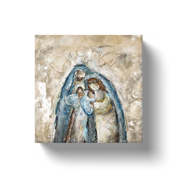 Nativity Canvas by Rebeca Flott Arts - Oh Holy Night