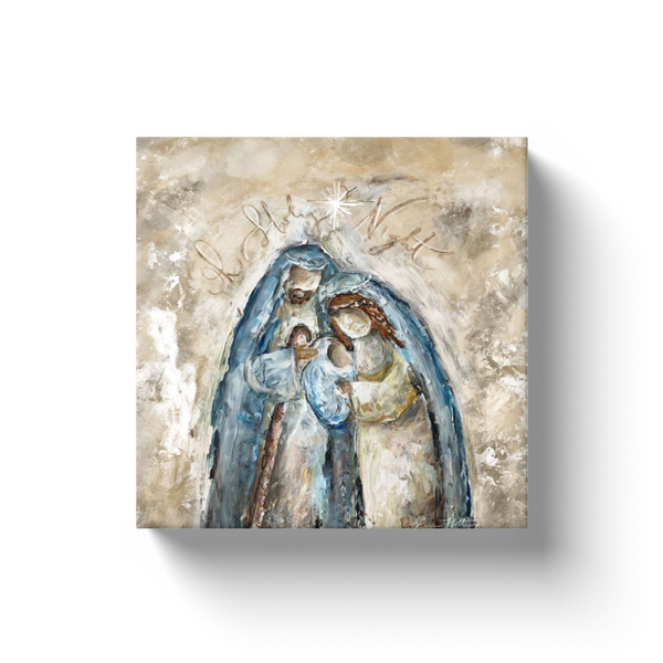 Nativity Canvas by Rebeca Flott Arts - Oh Holy Night