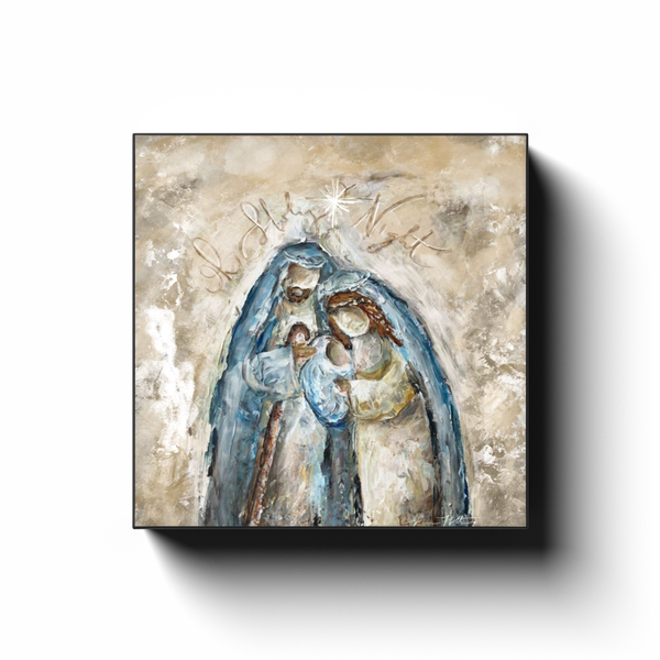 Nativity Canvas by Rebeca Flott Arts - Oh Holy Night