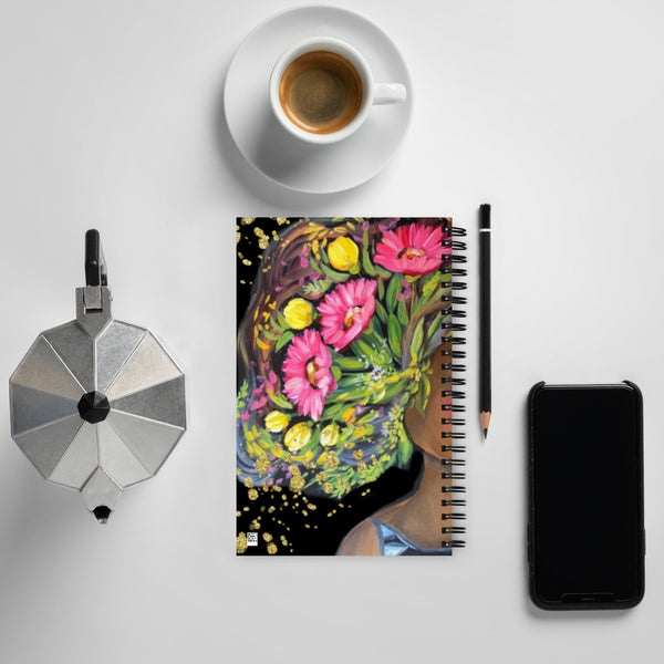 She deserves all the love Spiral notebook Rebeca Flott Arts
