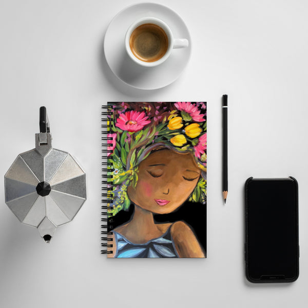 She deserves all the love Spiral notebook Rebeca Flott Arts