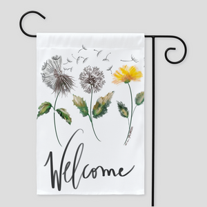 Welcome Dandelion, Garden Flag Dandelions, Yard sign, Garden flag , gift to housewarming,