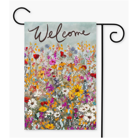 Welcome Wildflowers by Rebeca Flott Arts