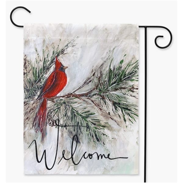 Cardinal, Garden Flag Rebeca Flott Arts