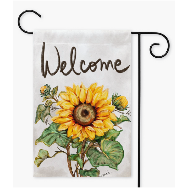 Welcome Sunflower Garden Rebeca Flott Arts