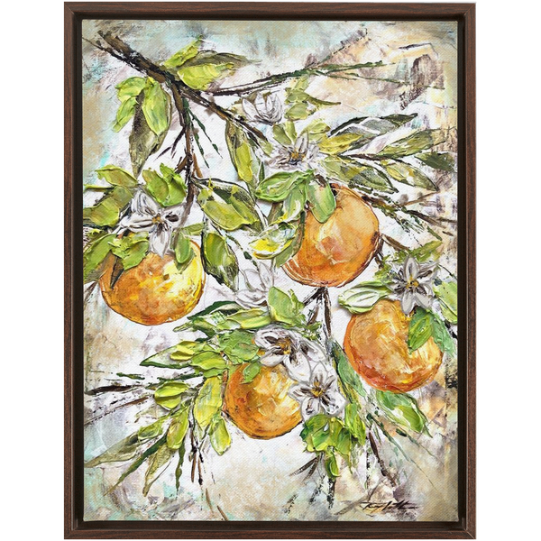 Rebeca Flott Arts Oranges In Texture, Bring Color To Your Home, Orange Art, Florida Inspired Art
