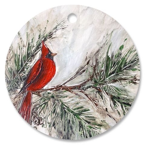 Cardinal Porcelain Ornaments