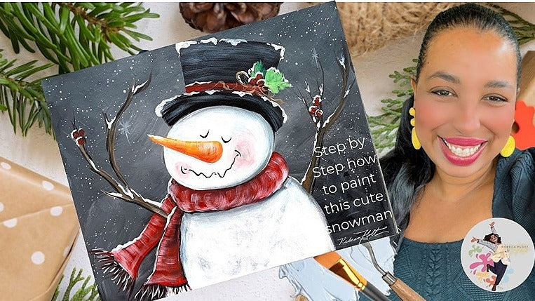 Painting Snowman step by step