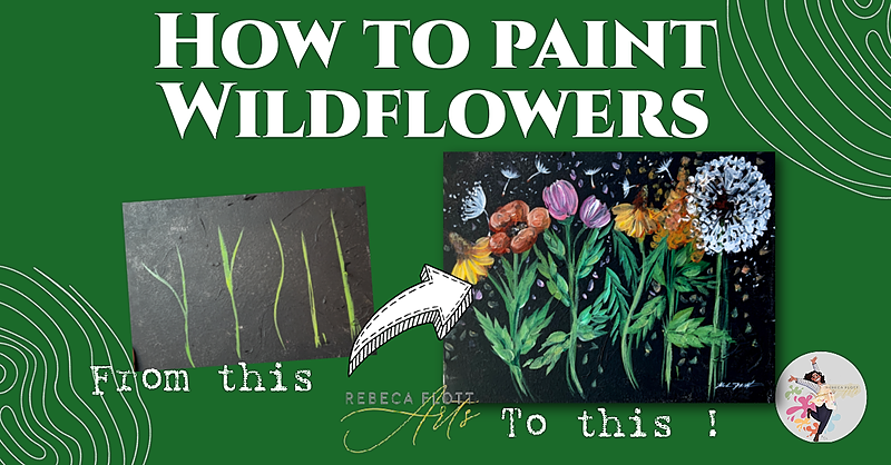 How to Paint Wildflowers Step by