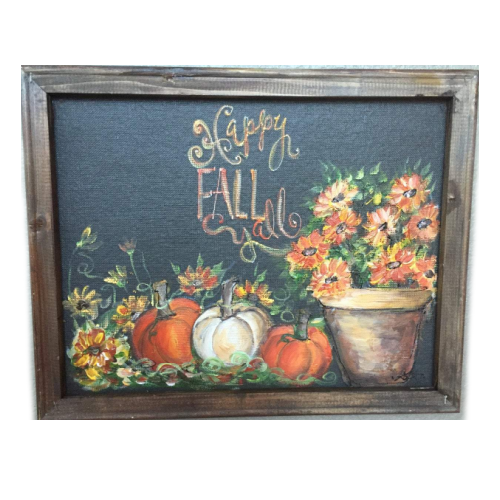 Happy fall y'all, fall decor, fall sign,