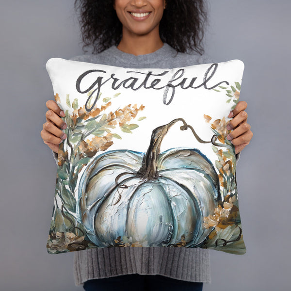 Grateful Rebeca Flott Arts Pillow