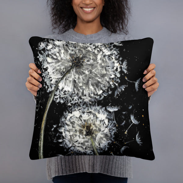 Make a Wish Dandelion Pillow by Rebeca Flott Arts