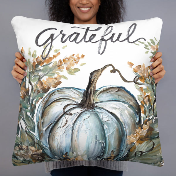 Grateful Rebeca Flott Arts Pillow