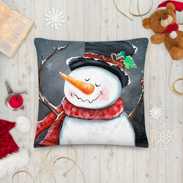 Snowman my friend Premium Pillow
