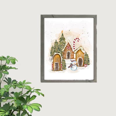 Gingerbread House 3 - Print