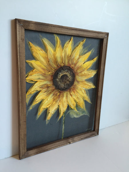 Sunflower,outdoor art,yellow sunflower,rustic art