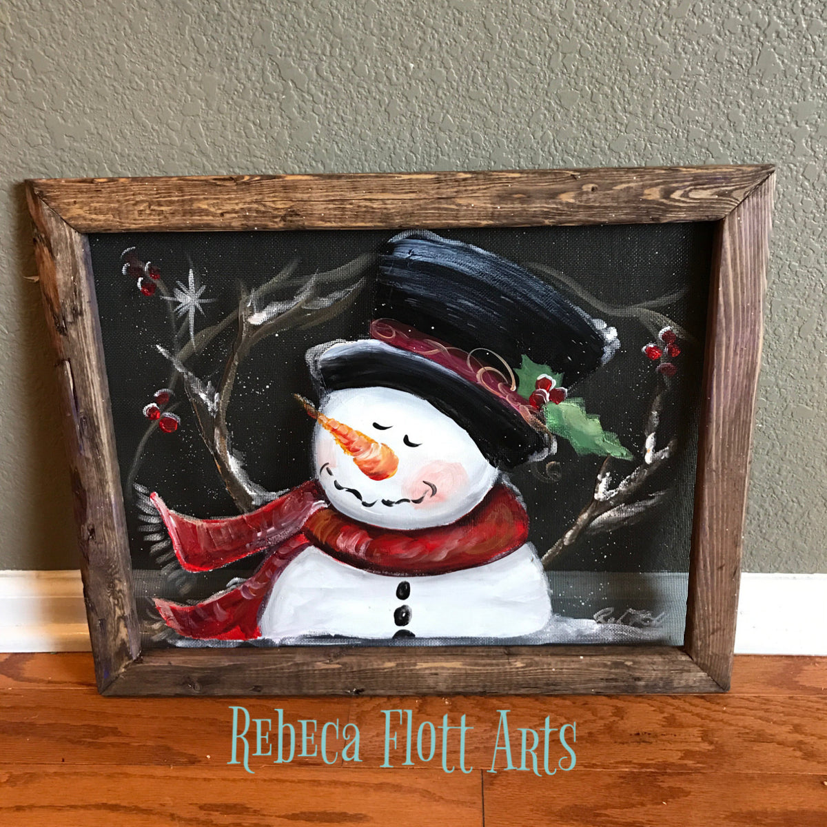 Christmas snowman – rebecaflottarts