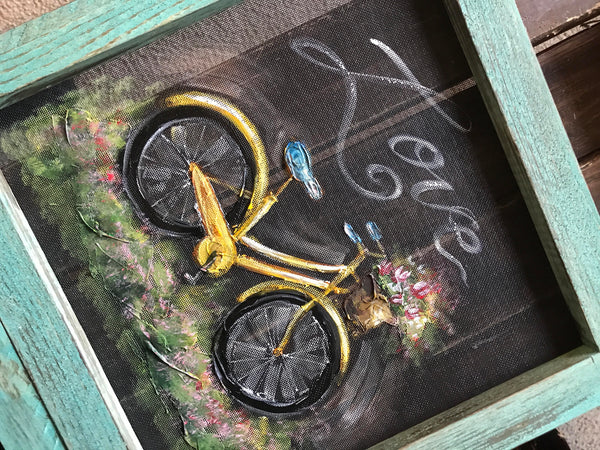 Simple Vintage Bike, custom your favorite colors 16x16