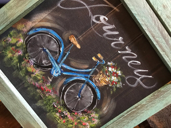 Simple Vintage Bike, custom your favorite colors 16x16