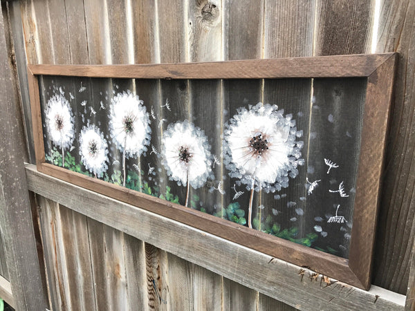 Dandelion , fresh dandelion, wall art