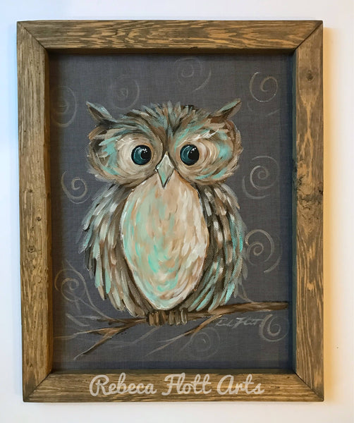 Owl Always Love you , Owl painting