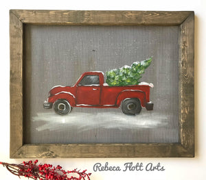 Red truck - Christmas