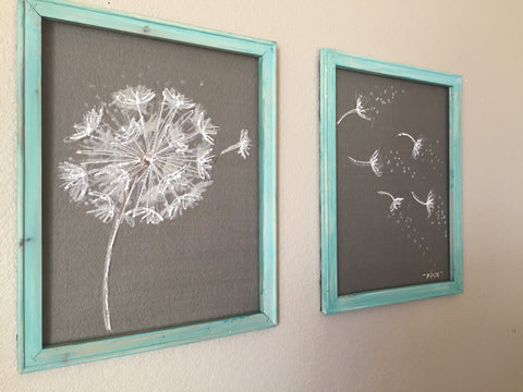 "Dandelion" - Set of two