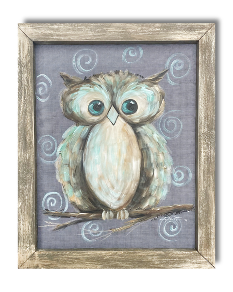 Owl Always Love you , Owl painting