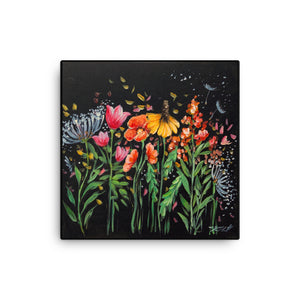 Wildflowers beautiful Canvas ready to hang
