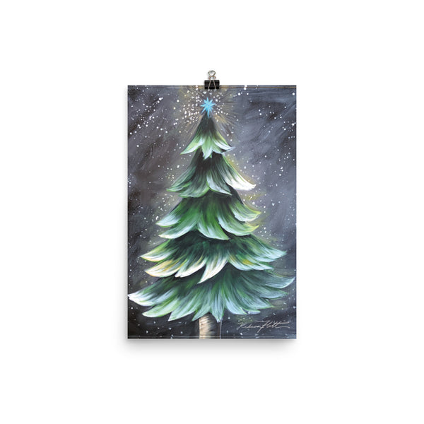 Rustic Christmas Tree by Rebeca Flott Arts