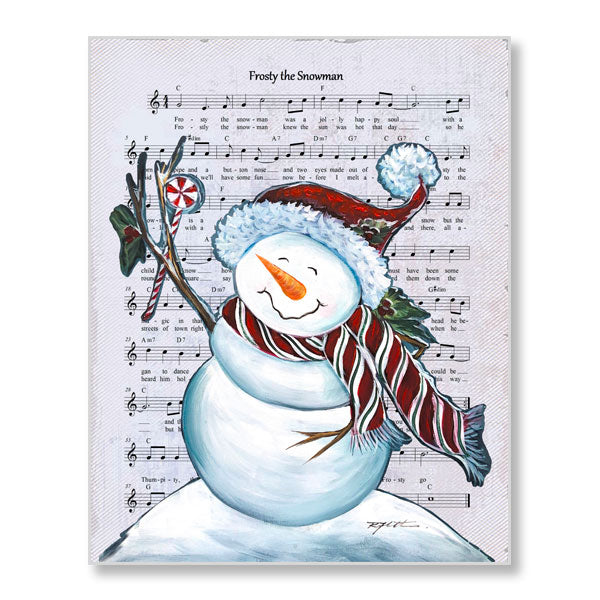 Snowman - Frost the Sanowman music - Print