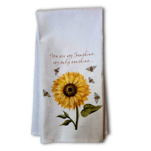 You are my sunflower tea towel